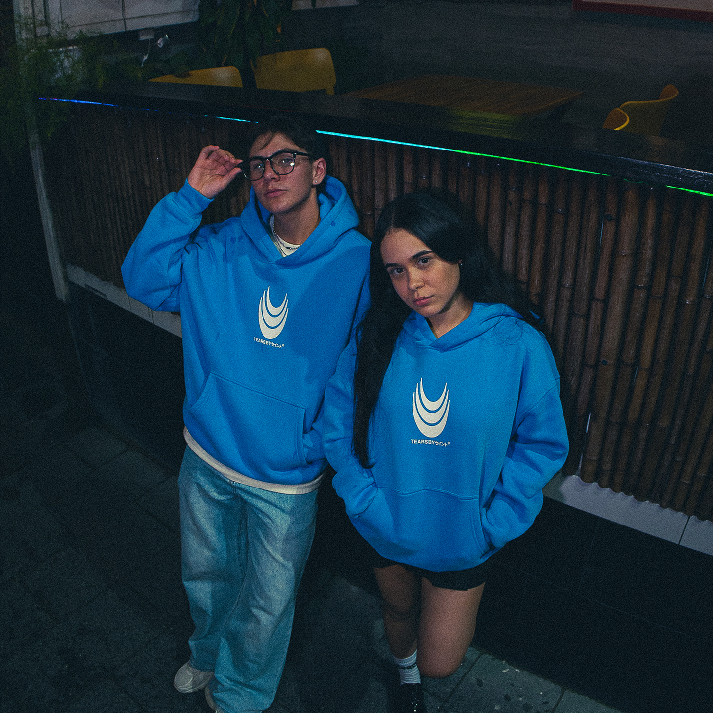 Box Oversized Hoodie - Sky Blue