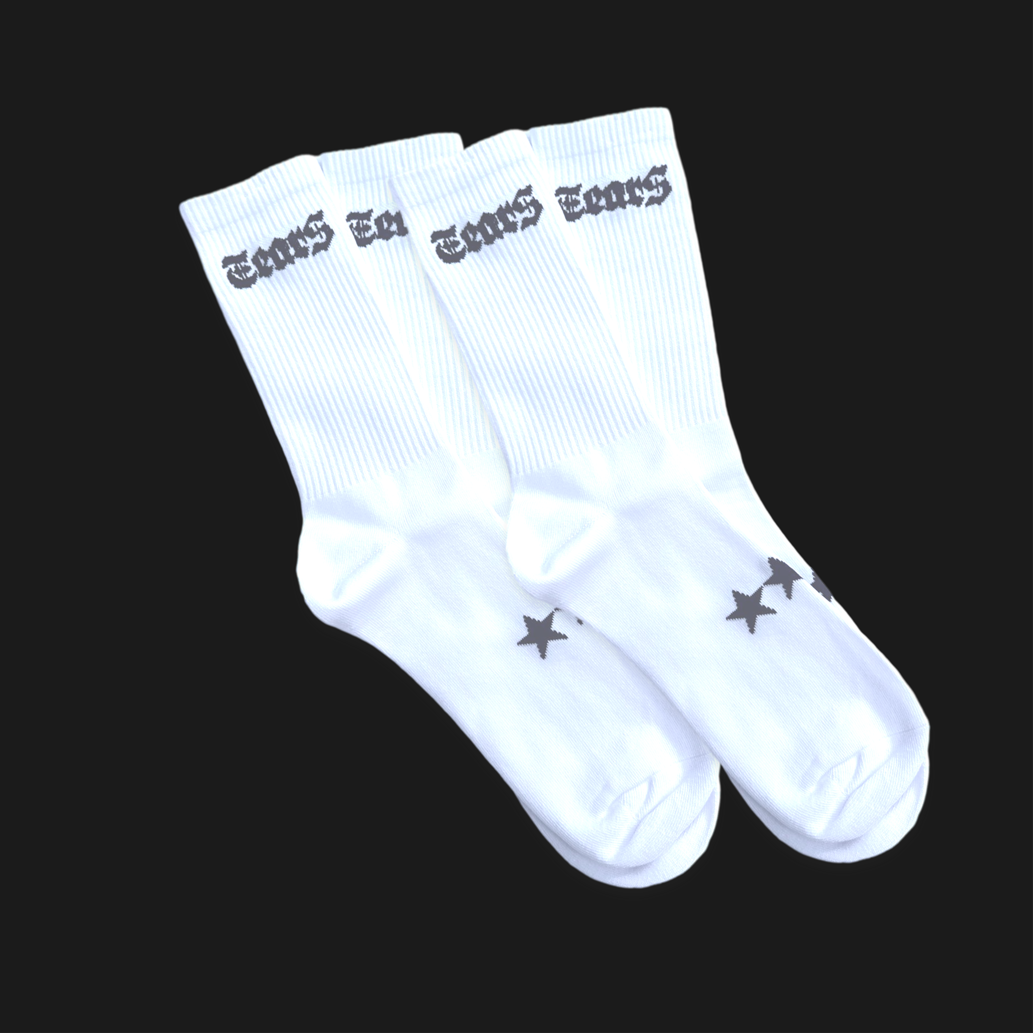 ALL DAY STARS SOCKS WHITE 2-PACK