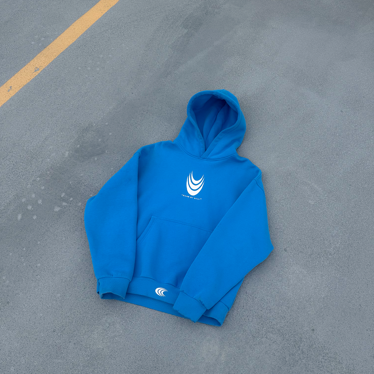Box Oversized Hoodie - Sky Blue