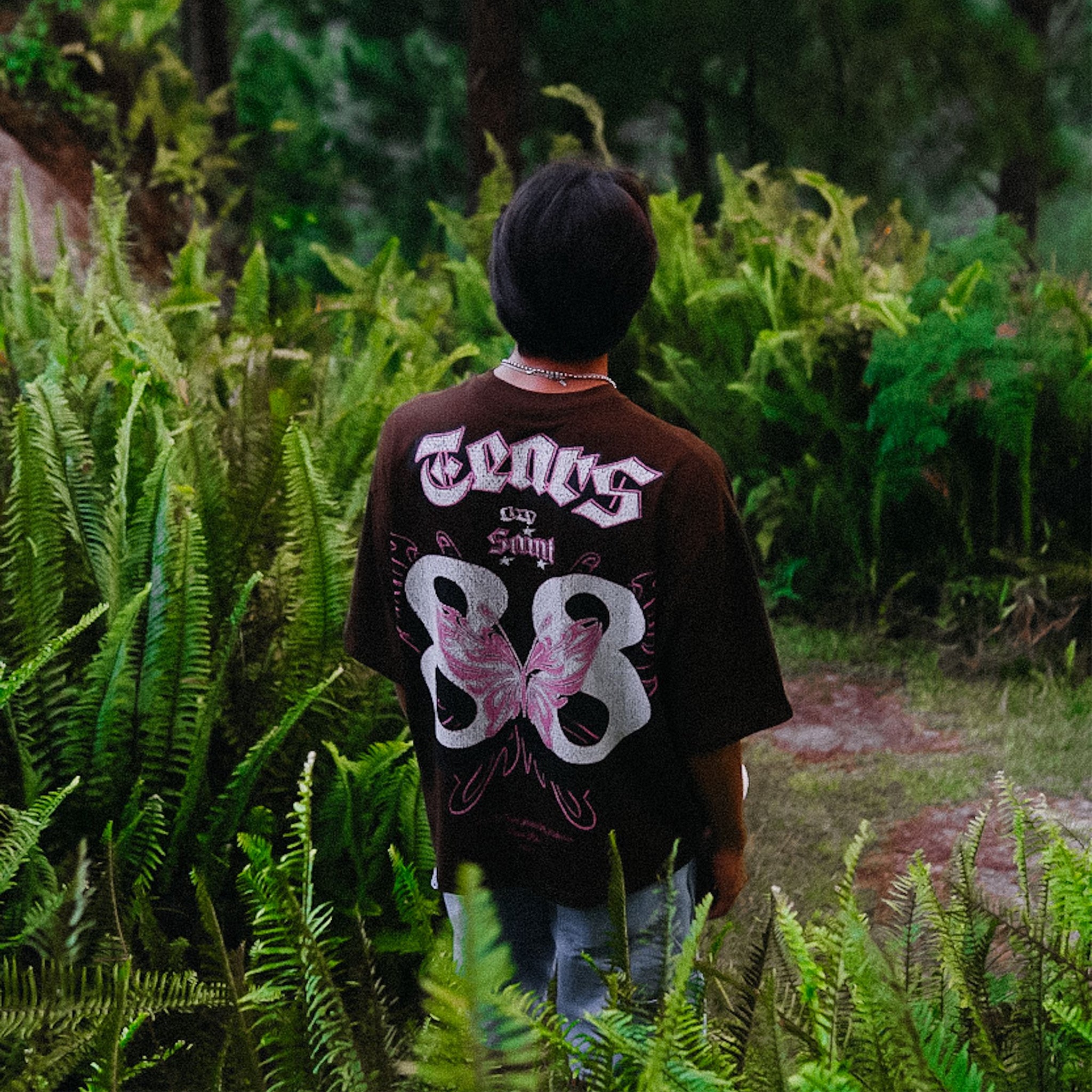 NEW BUTTERFLY TEE V3 BROWN