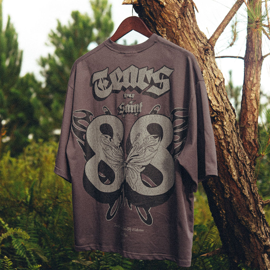 NEW BUTTERFLY TEE V3 GRAY